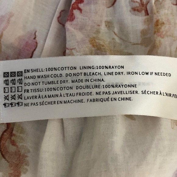 En Saison Elma Mini Dress Floral Smocked Boho Small - Picture 12 of 14